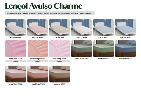 LENÇOL CHARME CLASS