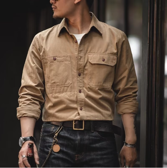 Navy Workwear Utility Shirt