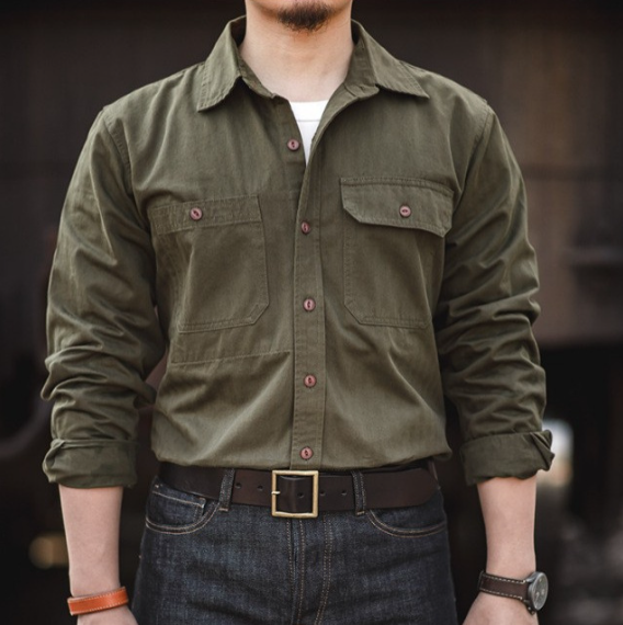 Navy Workwear Utility Shirt
