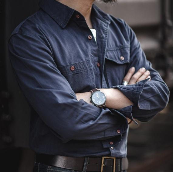Navy Workwear Utility Shirt