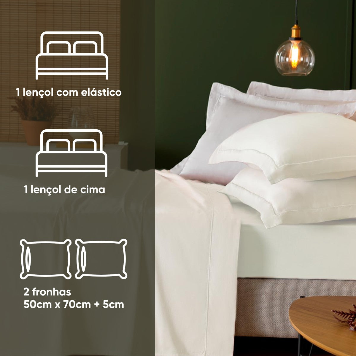 JOGO DE CAMA TRECCENTI 300 FIOS