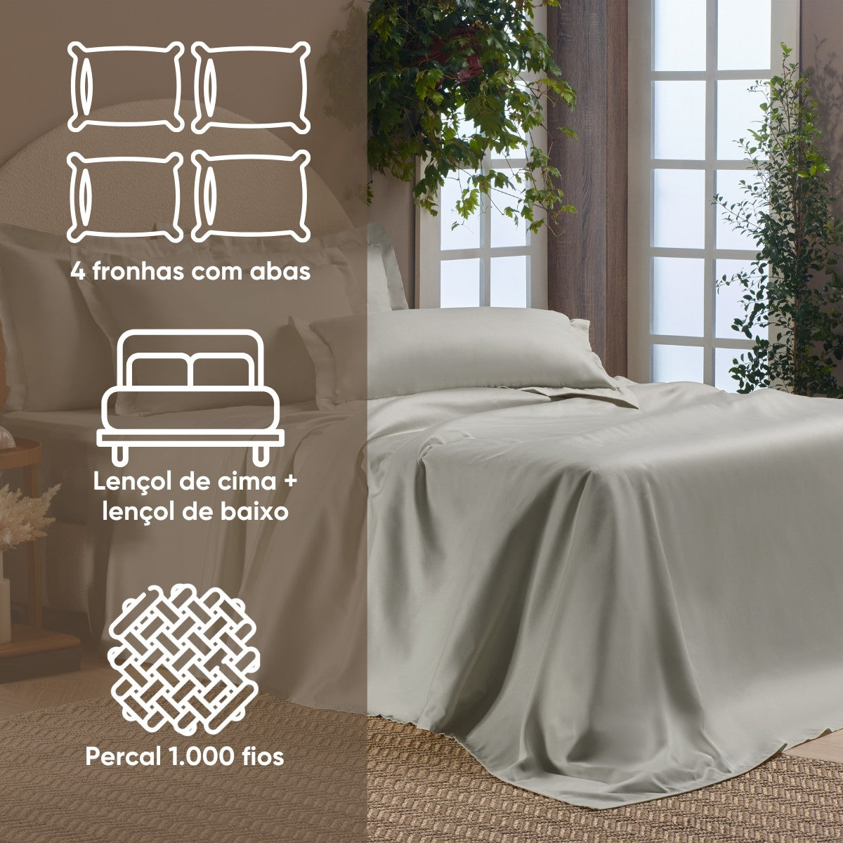 JOGO CAMA MILLENIUM PERCAL